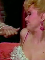 Blonde seventies mom pleasing two big stiffy dicks at once