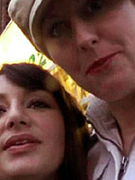 Busty UK streetslut in stockings picked up for lesbian sex