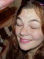  Amateur facial cumshot pics of Julia