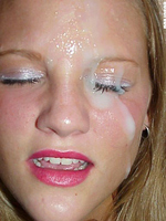 Teen amateur facial cumshot
