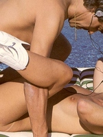 Seventies girl fucked in her tight and hairy slit outdoor