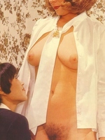 Two hairy and wet retro ladies starting to get real freaky