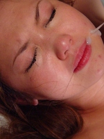 Horny Japanese teen fucked and creamed in gangbang porn