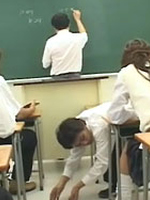 Schoolclass abusing a new Japanese student as a surprise