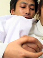 Japanese teenage girl giving a good blowjob till he cums