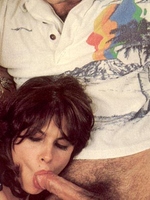 Horny seventies lady stuffed hard by two big retro cocks