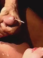 Retro hairy lady is being spied on and gets her face creamed