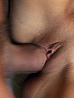 Brunette teen girl fucked and receives a big sticky facial