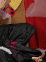 Just married teenage girlfriends fucking with a big dildo