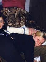 Blonde teenage camgirl showing her trimmed wet pussyhole