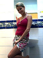 Cute girl with nice big boobs toying her wet fuckhole crazy